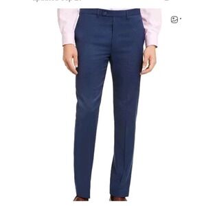 Calvin‎ Klein Mens Jerome X Slim Fit Suit Pants New Navy Blue Wool 40x30